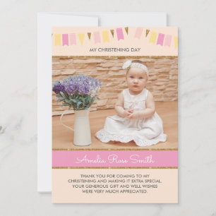 Girls Christening/Baptism Invitation