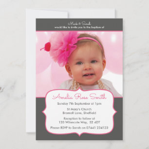 Girls Christening/Baptism Invitation
