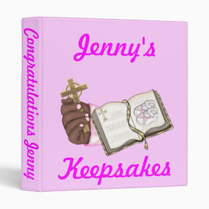 Girls Christening Book Binder