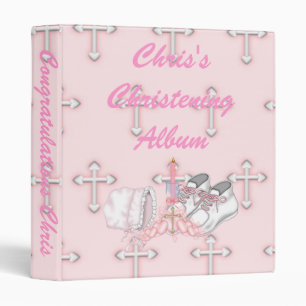 Girls Christening Wish Binder