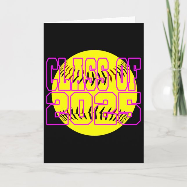 Girls Cl Of 2025 Softll Player  Card (Front)