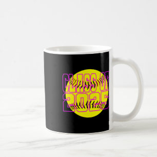 Girls Cl Of 2025 Softll Player Coffee Mug