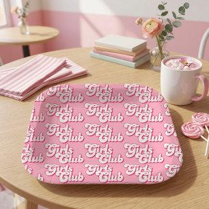 Girls Club Paper Plate