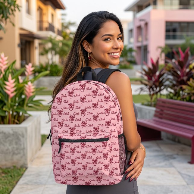 Girls Club Printed Backpack (Creator Uploaded)