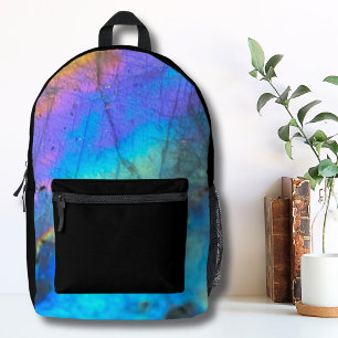 Girls Colourful Marble Pretty Cute Printed Backpack
