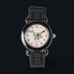 Girls Cool and Cute Stegosaurus Dinosaur & Name Watch<br><div class="desc">This cute and modern kids watch features a pink and green stegosaurus dinosaur cartoon and can be personalized with your girls name. With clear, easily readable numbers, this 'first' watch is great for kids or toddlers just starting out on learning the time. The perfect cool dinosaur-themed gift for your little...</div>