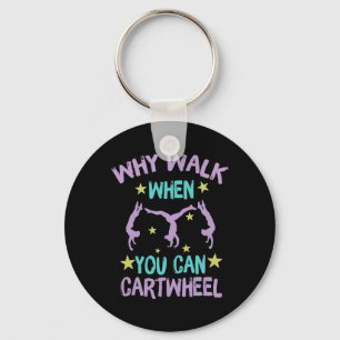 Girls' Cool Cartwheel Gymnastics Keychain