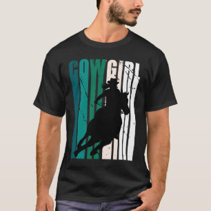 Girls Cowgirl Nice Color Country Grandaughter Gree T-Shirt