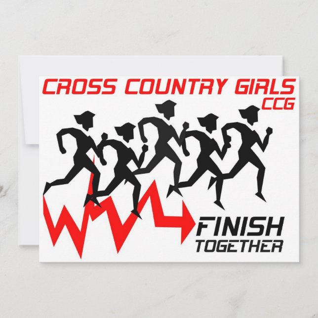 Girls Cross Country Invitation (Front)