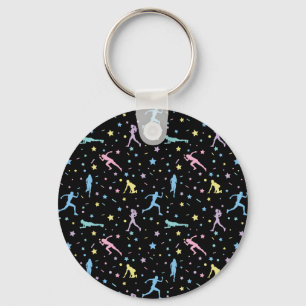Girls Cross Country, Track Field, Marathon Runner Keychain