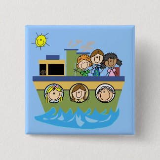 Girls Cruise 2 Inch Square Button