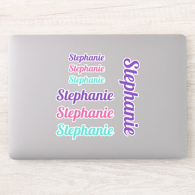 Girls Custom Name Vinyl Decals Personalized Kids (Computer)