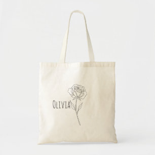 Girls Cute and Elegant Flowers Tote Bag