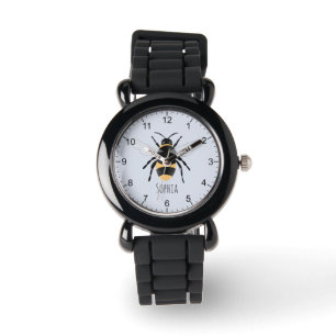 Girls Cute and Modern Bumblebee Bee Kids Watch