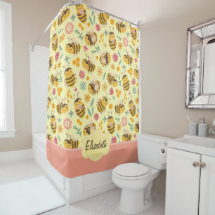 Girls Cute Bumble Bee Spring Floral Pattern Kids