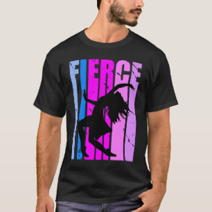 Girls Cute Fierce Dancing Birthday Colourful Cute T-Shirt