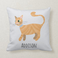 Girls Cute Ginger Tabby Kitty Cat Name Kids
