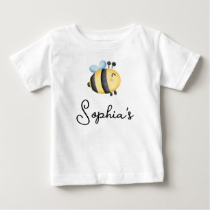 Girls Cute One Summer First Bee Day 1st Birthday Baby T-Shirt
