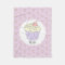 Girls Cute Pink Cupcake Muffin & Name Kids