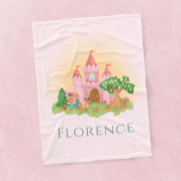 Girls Cute Pink Princess Castle Fairytale Kids