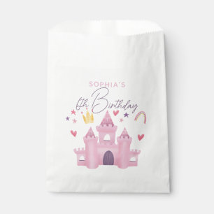 Girls Cute Pink Princess Palace 6th Birthday Kids Favour Bag