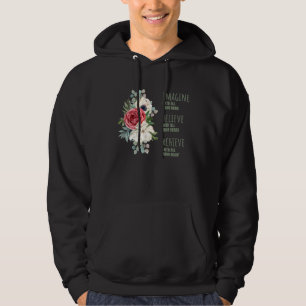 Girls Cute Positivity Quote Inspirational Watercol Hoodie