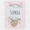 Girls Cute Sleeping Sloth Animal and Name