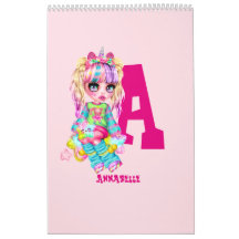 Girls Cute Unicorn Personalized Named Monogram