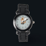 Girls Cute Woodland Forest Fox and Name Kids Watch<br><div class="desc">This modern kids' watch features a cute woodland fox cartoon. This lovely trendy design also features a place for you to add your girl's name. With clear, easily readable numbers, this 'first' watch is great for those just starting out on learning the time. The perfect gender neutral wildlife design for...</div>