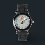 Girls Cute Woodland Forest Fox and Name Kids Watch<br><div class="desc">This modern kids' watch features a cute woodland fox cartoon. This lovely trendy design also features a place for you to add your girl's name. With clear, easily readable numbers, this 'first' watch is great for those just starting out on learning the time. The perfect gender neutral wildlife design for...</div>