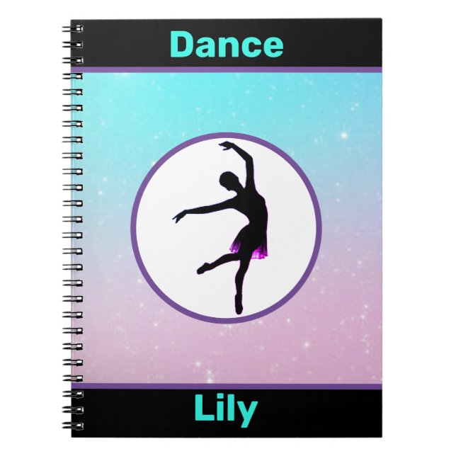 Girls Dance Pastel Notebook (Front)