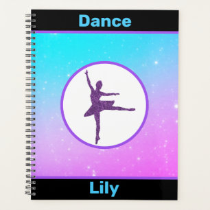 Girls Dance Pastel Personalized Planner