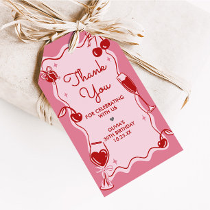 Girls Dirty Thirty Birthday Favour Tags