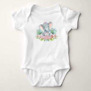 Girls Elephant Baby Shirts