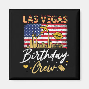 Girls Family Las Vegas Birthday Crew Squad Bday Magnet