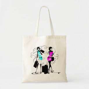 Girls fashion models chic elegant tote bag