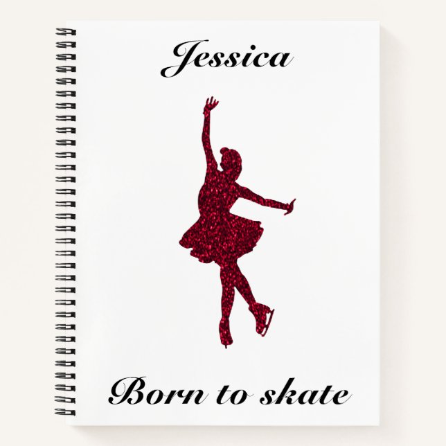 Girls Figure Skating Notebook (Front)