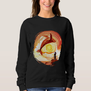 Girls Fish Quote Fishing Sweatshirt
