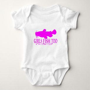 GIRLS FISH TOO CATFISH BABY BODYSUIT