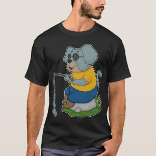 Girls fish too vintage style: funny fishing shirt, T-Shirt