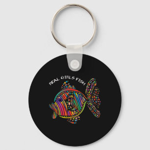 Girls Fishing Clothes Real Girls Fish Keychain