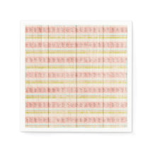 Girl's Floral Pink Stripe Cottage Chic Tea Party