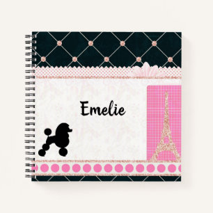 Girl's French Spiral Notebook  