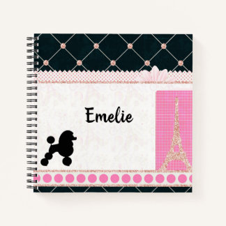 Girl's French Spiral Notebook  