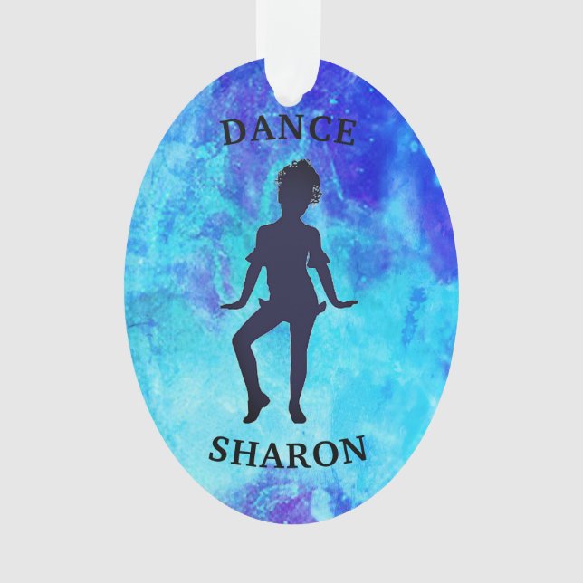 Girl's Galaxy Dance Ornament (Front)