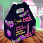 Girls Gaming and Arcade Birthday Favor Box<br><div class="desc">This girls gaming and arcade favour box is perfect to gift your guests for attending your very special day! Fill it with your party game cards,  snacks and goodies! The design features arcade games,  & pink tone colours fit for any age! GAME ON!</div>