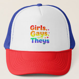 Girls, Gays, and They’s LGBT Pride Month Inclusion Trucker Hat