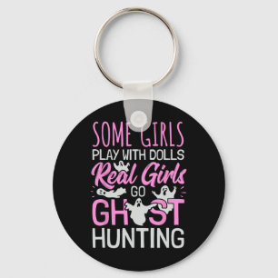 Girls Ghost Hunting Women Female Paranormal Invest Keychain