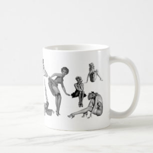 girls girls  girls coffee mug