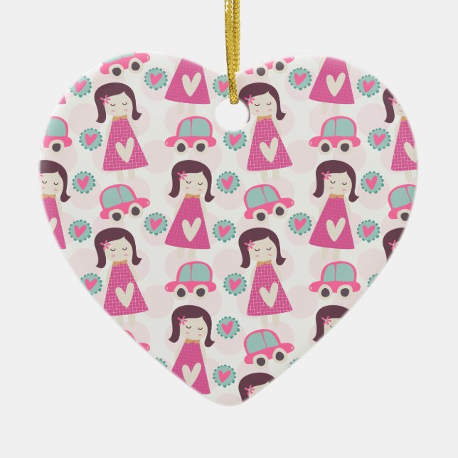 Girls Going Places Ceramic Ornament (Front)